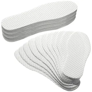 24 Pairs Breathable Disposable Thin Insoles Replaceable Shoe Inserts Sweat and Outdoor Barefoot Shoe Liners Wood Pulp Shoeliners for Women Men Hiking Running Boot Sneaker