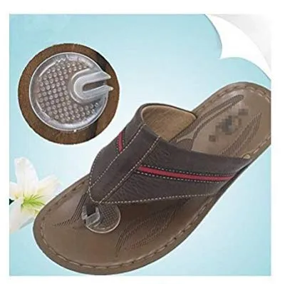 3 Pairs Self-Adhesive Silicone Thong Sandal Toe Protectors,Transparent Flip-Flop Sandal Toe Guards Cushions ,for Foot Care Style B Universal
