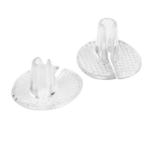 3 Pairs Self-Adhesive Silicone Thong Sandal Toe Protectors,Transparent Flip-Flop Sandal Toe Guards Cushions ,for Foot Care Style B Universal
