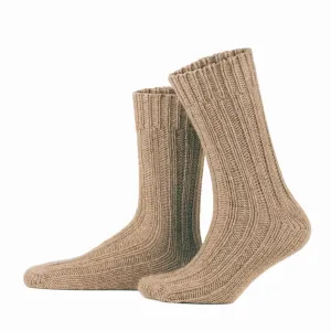 Alpaca Wool, Plain Coloured Winter Socks