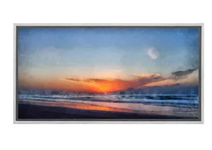 Beach Sunset Painting | Canvas Wall Art Print