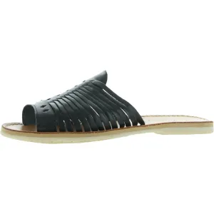 Bearpaw Womens Rosa Leather Caged Huarache Sandals