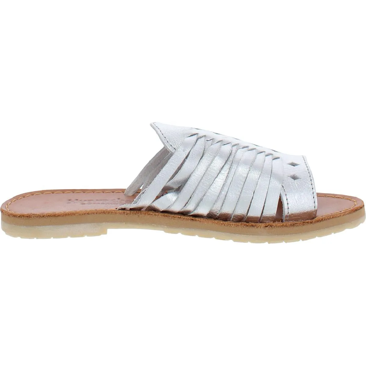 Bearpaw Womens Rosa Leather Caged Huarache Sandals