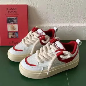 binfenxie  -  New Fashion Platform Women's Sneakers Cute Leisure Students Small White Shoes Outdoor Walking Skateboard Female Flat Sport Shoes