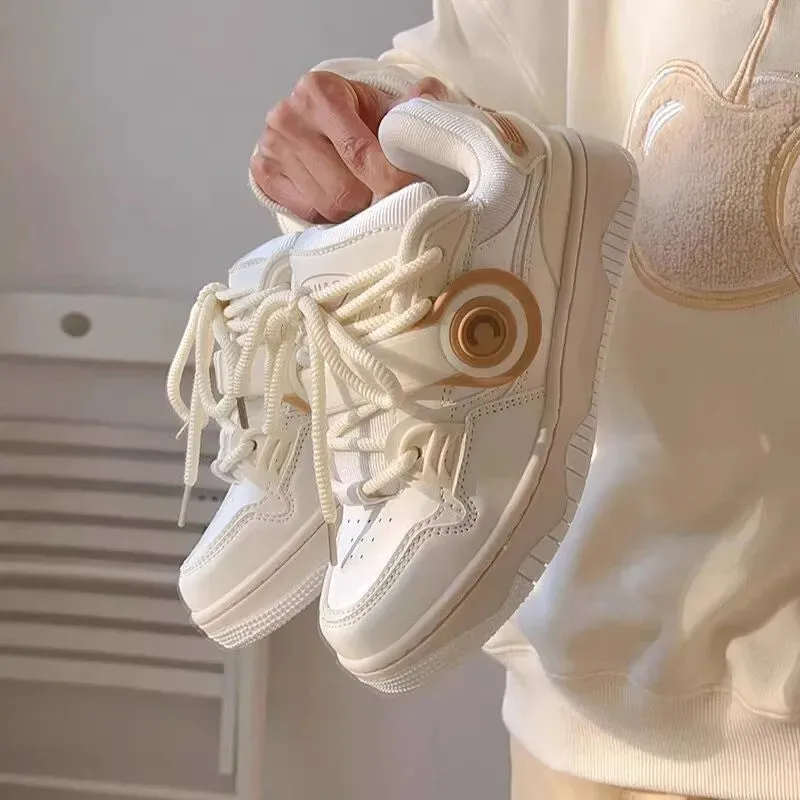 binfenxie  -  Women's Platform Sneakers Spring Casual Running Sports Designer Shoes Thick Sole Fashion Outdoor Female Vulcanized Shoes
