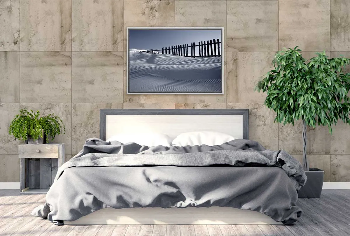 Black and White Sand Dunes | Canvas Wall Art Print
