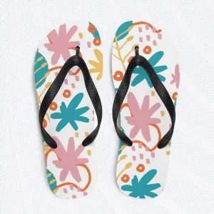 BOTANICAL Print Flip Flops