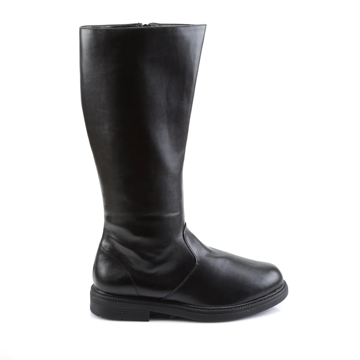 CAPTAIN-100 Fancy Dress Costume Funtasma Men's Boots Black Pu
