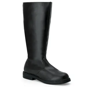 CAPTAIN-100 Fancy Dress Costume Funtasma Men's Boots Black Pu