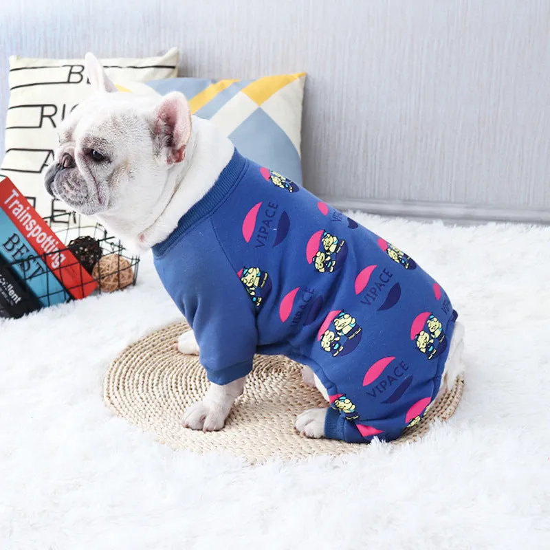 CozyBull French Bulldog Soft Fleece Winter Hoodie