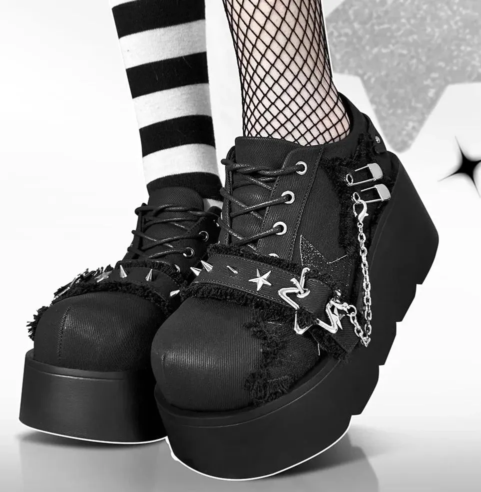Denim Y2K Platform Mary Jane Shoes