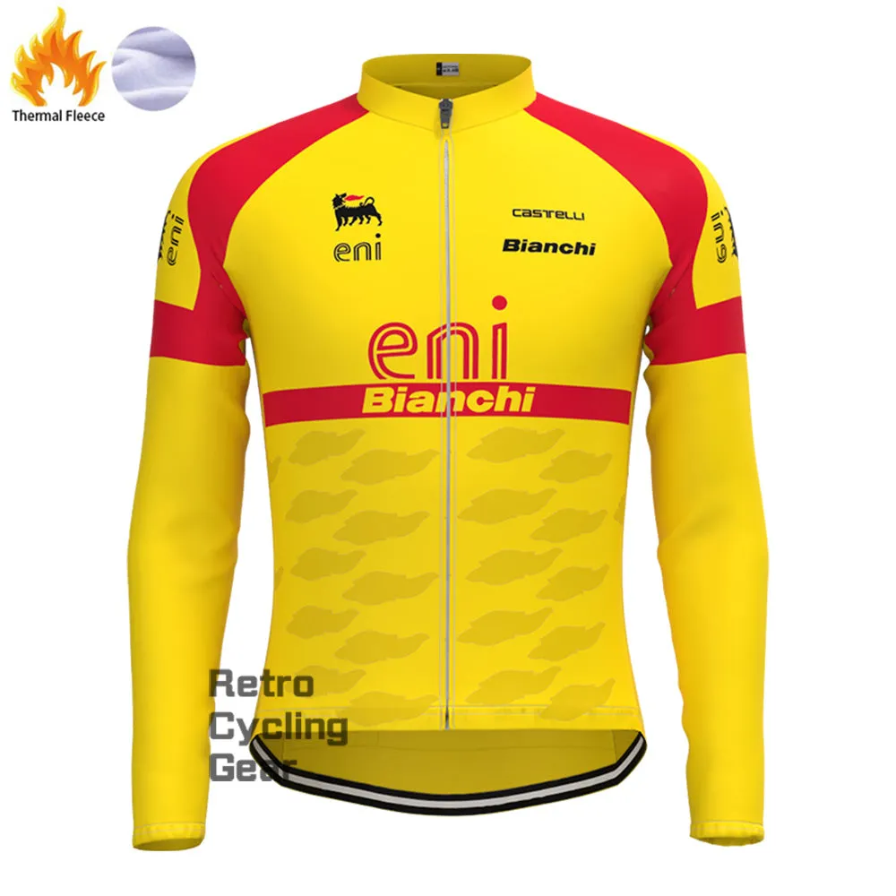 Eni Bianchi Fleece Long Cycling Kits