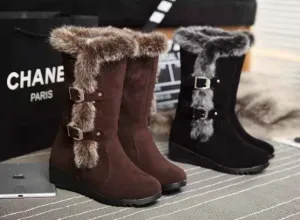 Faux Fur Snow Boots