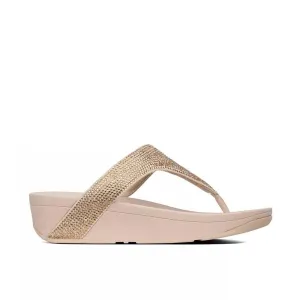 FitFlop Women's Lottie Shimmer Toe-Post Sandals- Artisan Gold