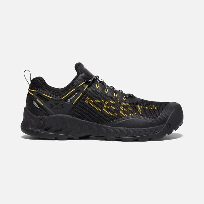Keen Men's Nxis Evo Waterproof Shoes- Black/ Keen Yellow