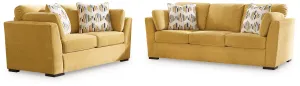 Keerwick Sofa and Loveseat in Sunflower