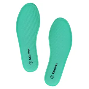Knixmax Women's Memory Foam Insoles, Green, for Athletic Shoes & Sneakers