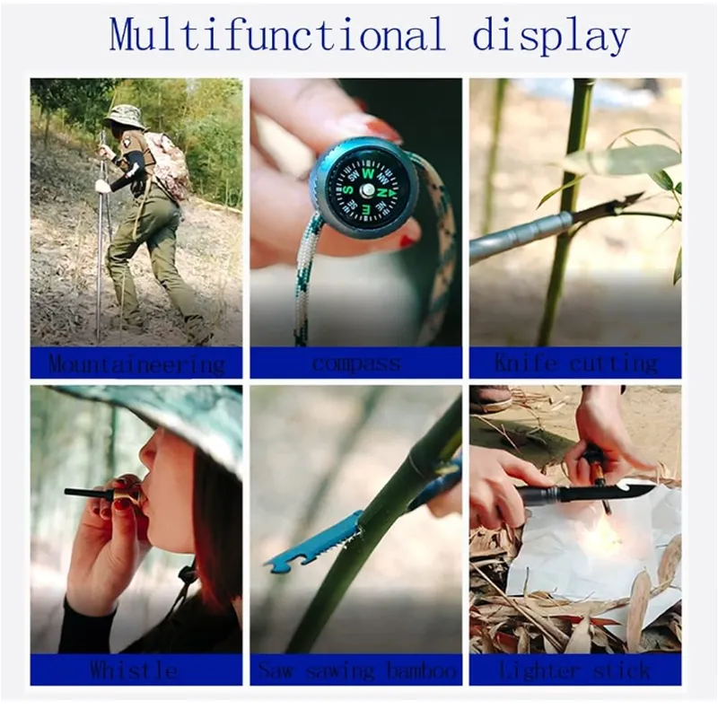Multifunctional Outdoor Detachable Trekking Pole 183507