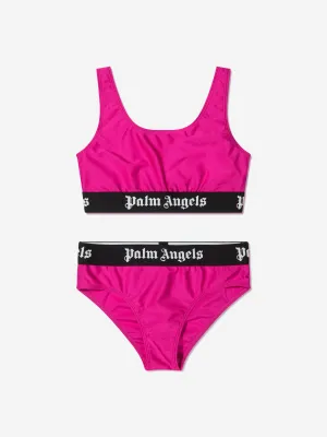 Palm Angels Girls Logo Tape Bikini