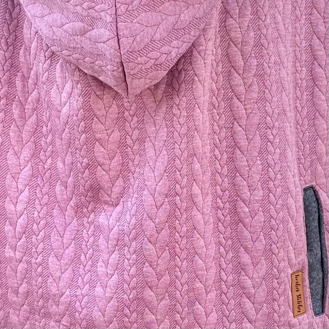 Pink Cable Knit - Sweater Knit Carrier Cover