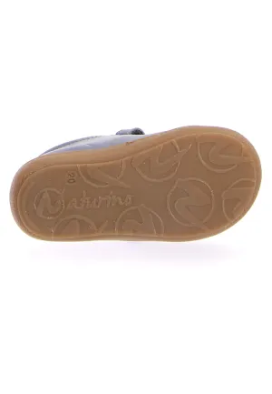 SALE SP24 Naturino Mini Cocoon Velcro Cipria with Honey Sole