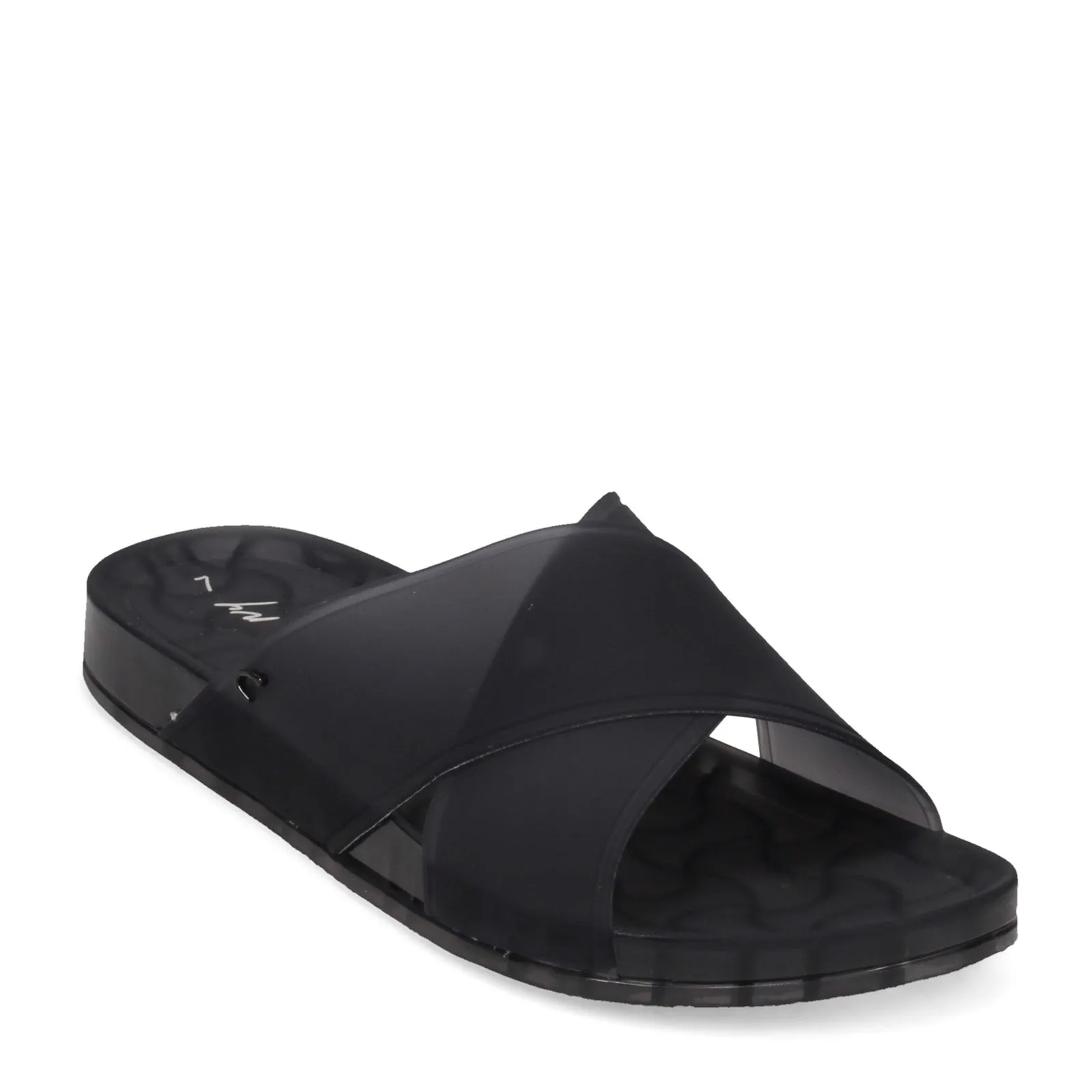 Sam Edelman Jelly Jaylee Black Color Block Translucent Slip On Slides Sandals