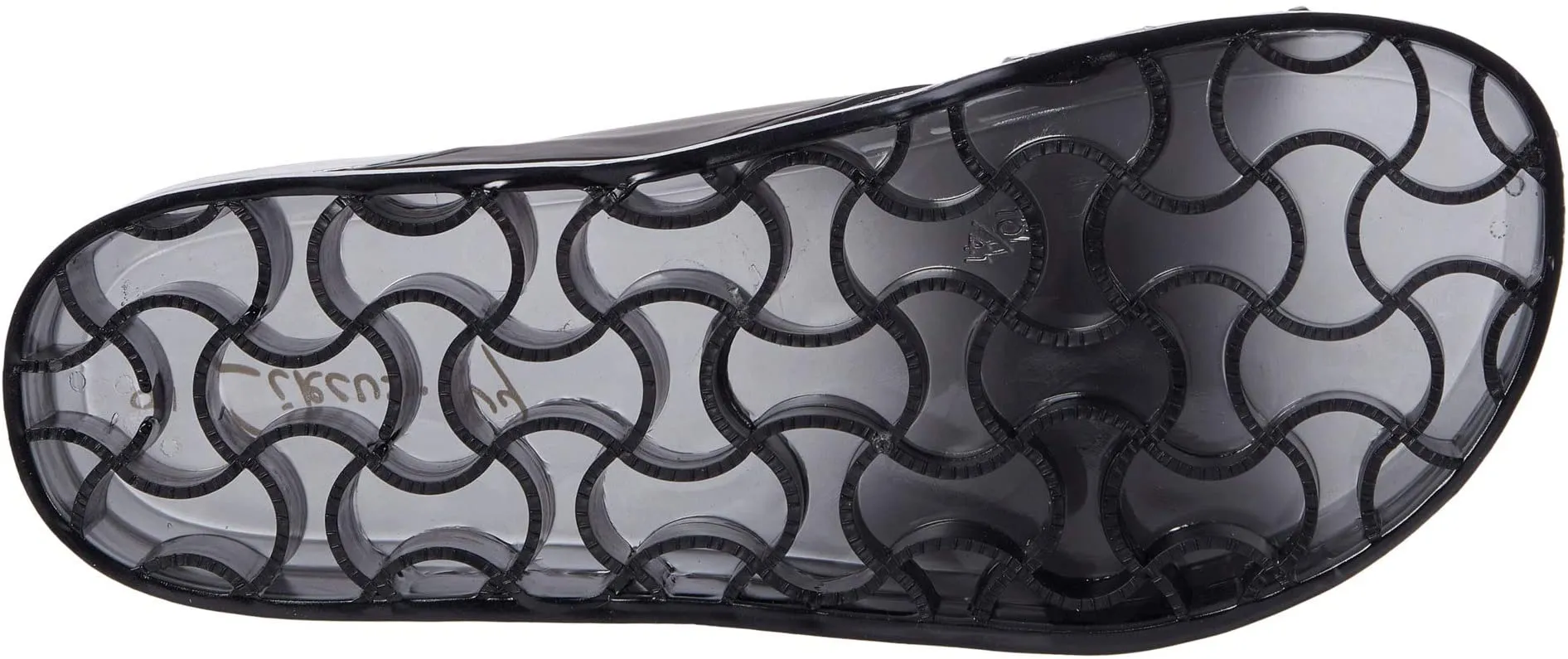 Sam Edelman Jelly Jaylee Black Color Block Translucent Slip On Slides Sandals