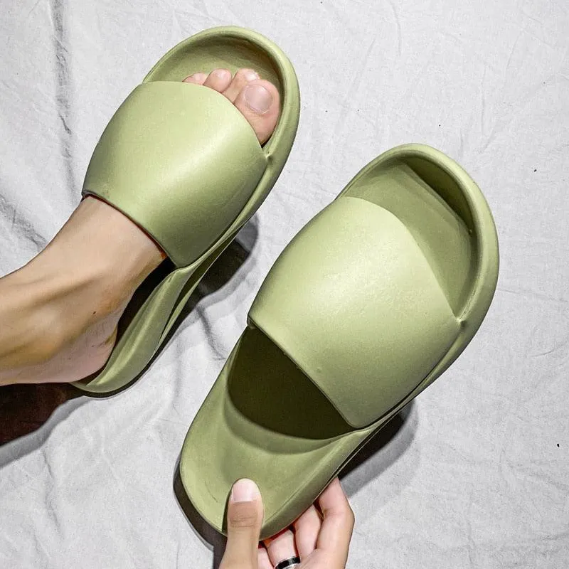 Summer Large Size Slippers Men's Coconut Slipper Indoor Non-slip Home Shoes