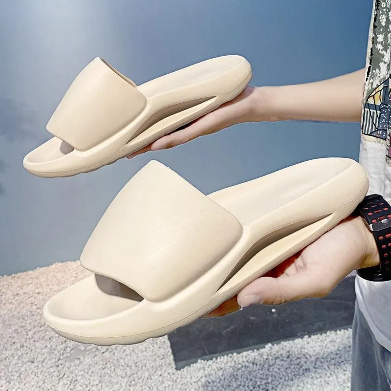 Summer Large Size Slippers Men's Coconut Slipper Indoor Non-slip Home Shoes