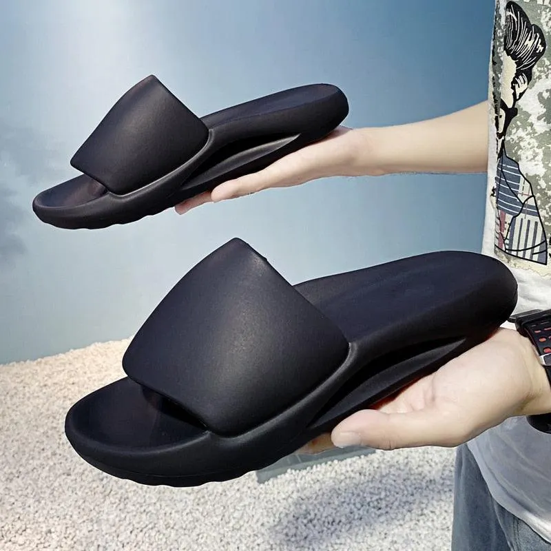 Summer Large Size Slippers Men's Coconut Slipper Indoor Non-slip Home Shoes