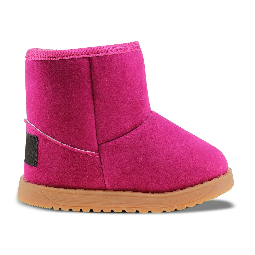 Toddler Kids Slip on Winter Snow Boots