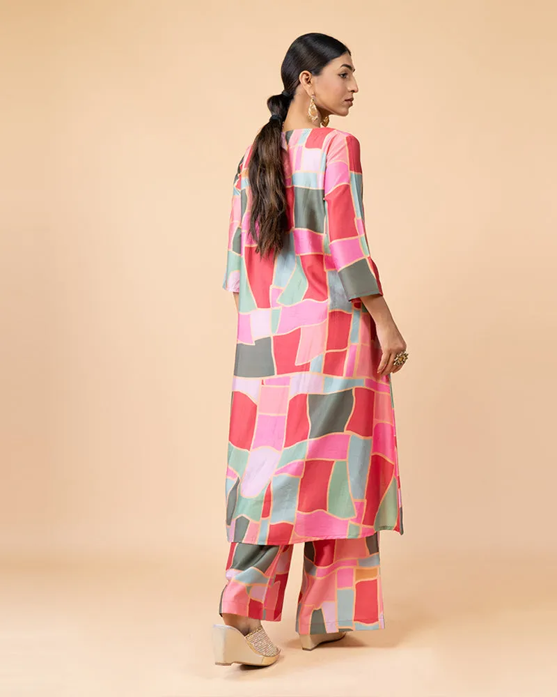 Trendy Pink Palazzo Set for a Fashion-Forward Look