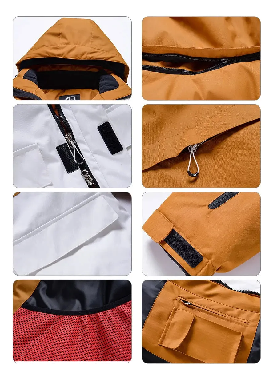 Unique Yellow Insulated Snow Jacket