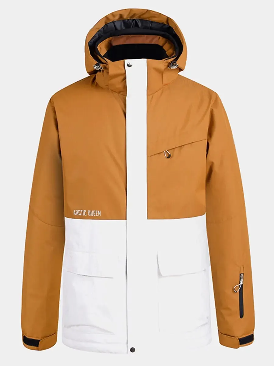 Unique Yellow Insulated Snow Jacket
