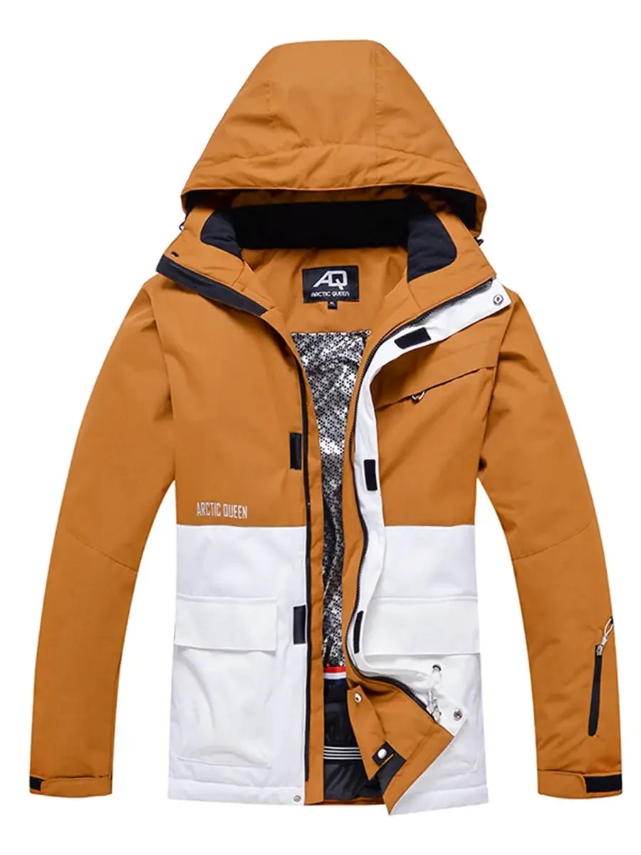 Unique Yellow Insulated Snow Jacket