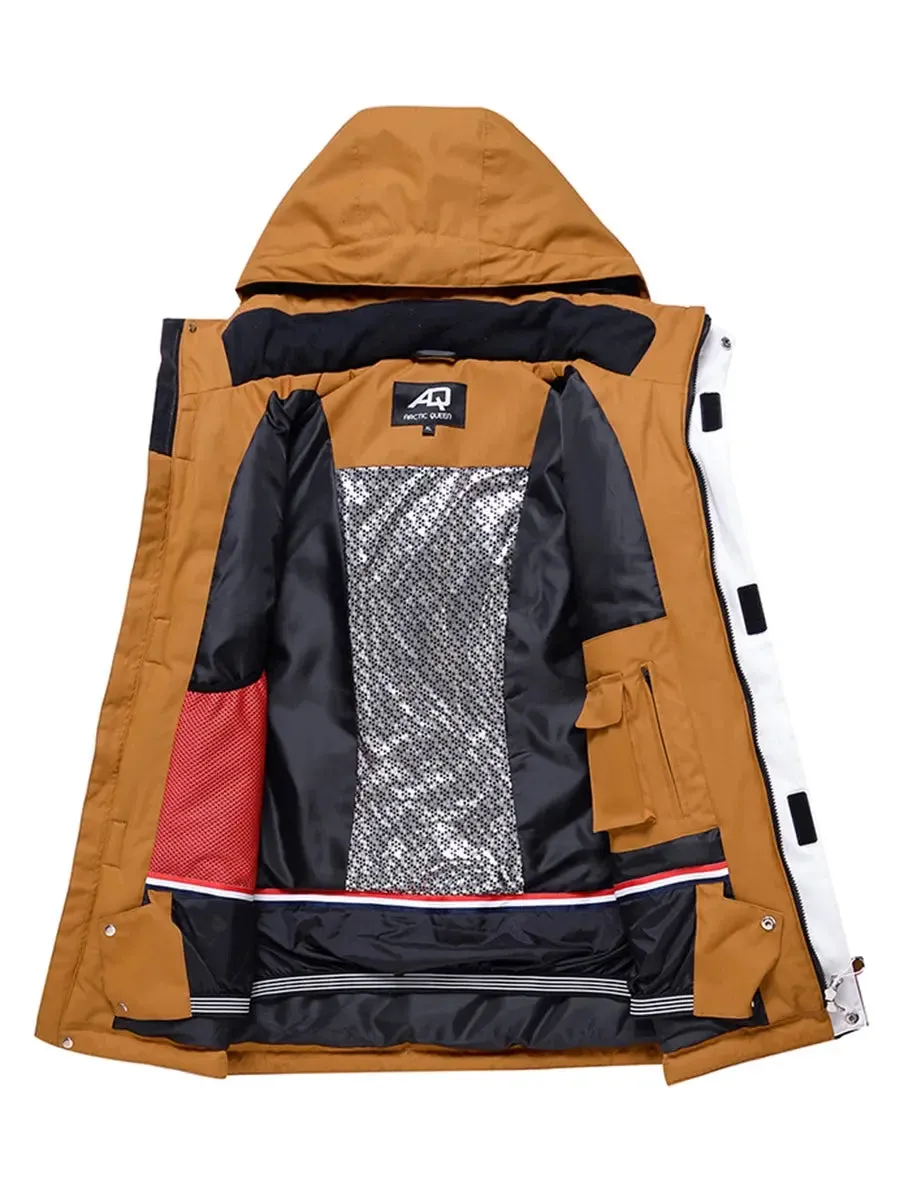 Unique Yellow Insulated Snow Jacket