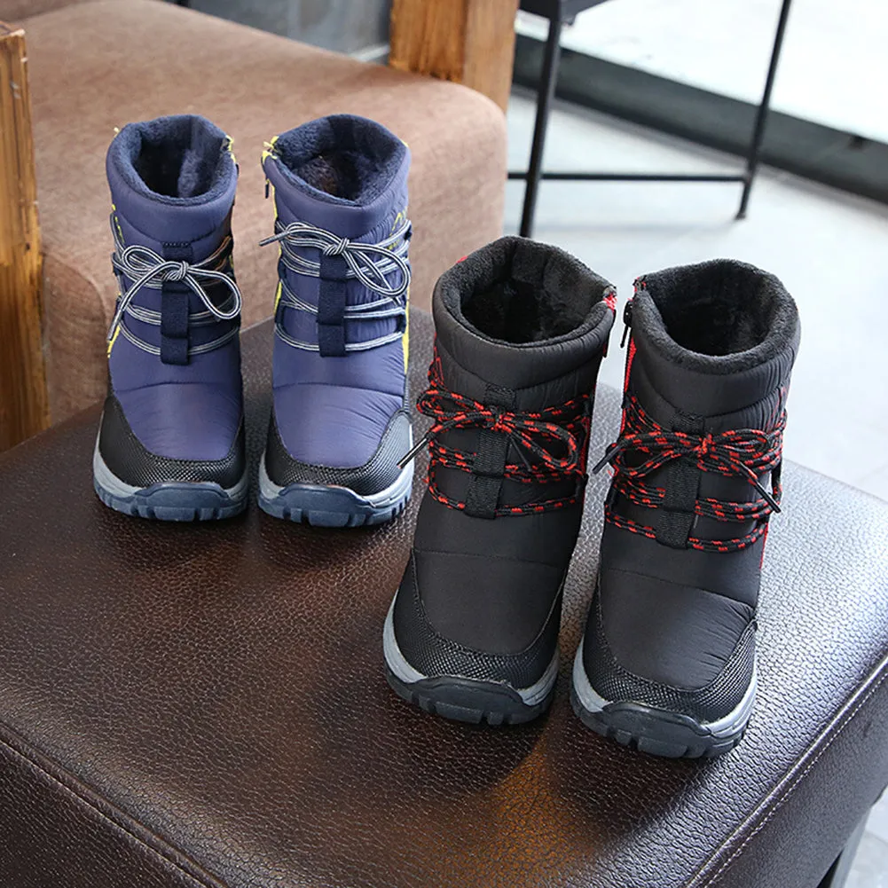 Waterproof Snow Boots Kids Outdoor Frosty Winter Shoes for Boys Girls