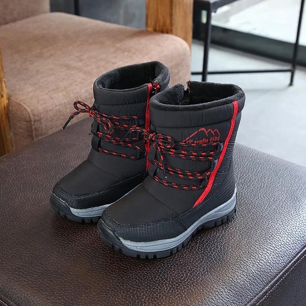 Waterproof Snow Boots Kids Outdoor Frosty Winter Shoes for Boys Girls