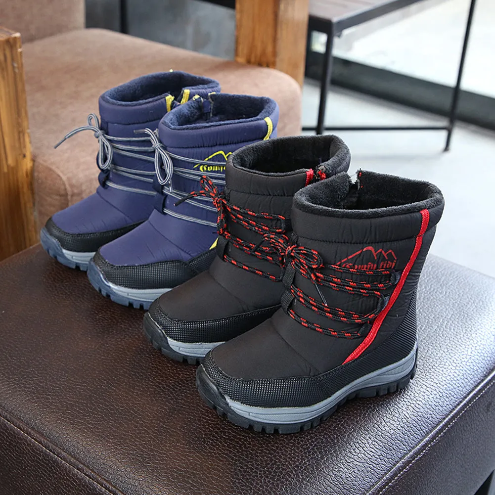 Waterproof Snow Boots Kids Outdoor Frosty Winter Shoes for Boys Girls