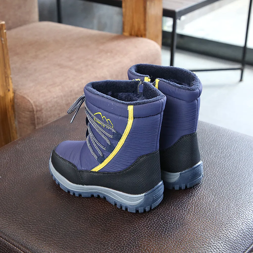 Waterproof Snow Boots Kids Outdoor Frosty Winter Shoes for Boys Girls