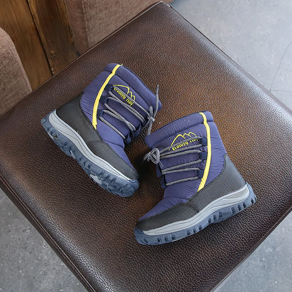 Waterproof Snow Boots Kids Outdoor Frosty Winter Shoes for Boys Girls