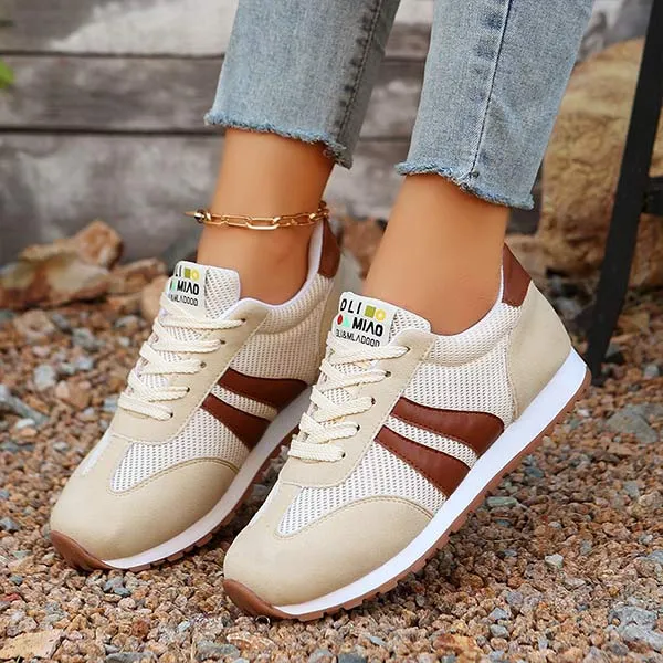 Women's Front Lace-Up Casual Sneakers 21856526C