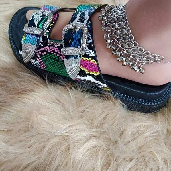 Women's Multicolor Fashion Slides 34377238C
