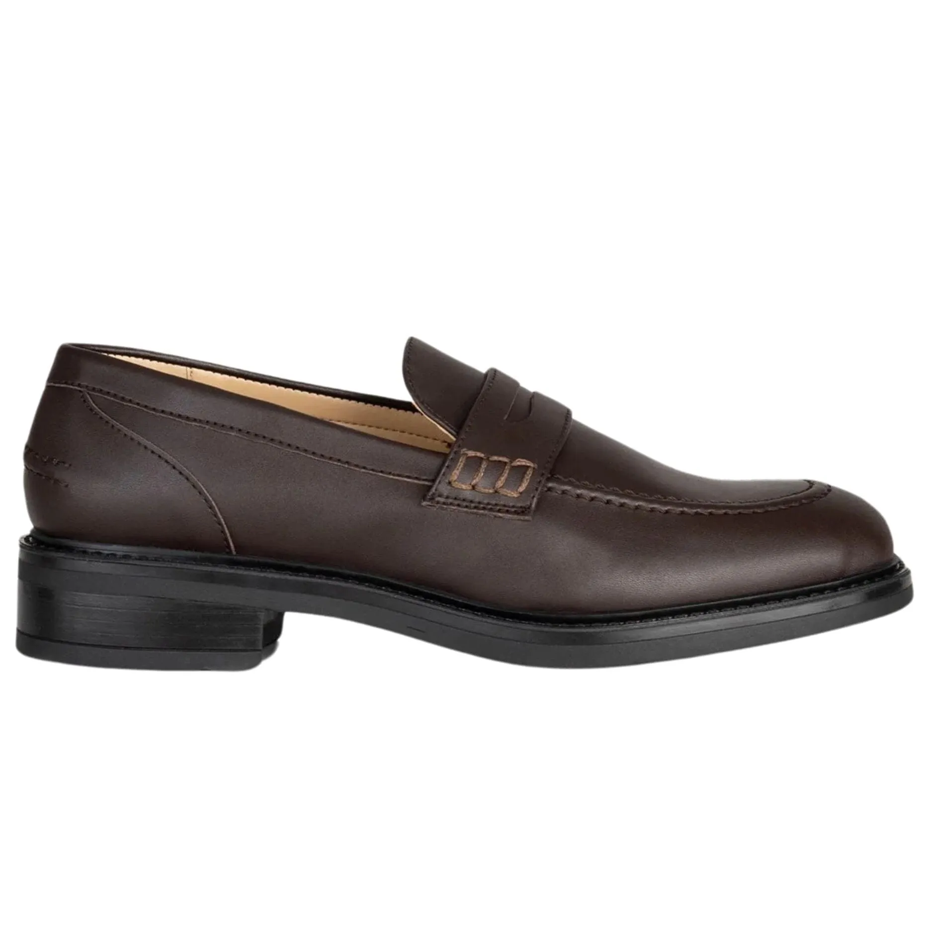 Women's vegan loafer by Solari Milano - black or brown