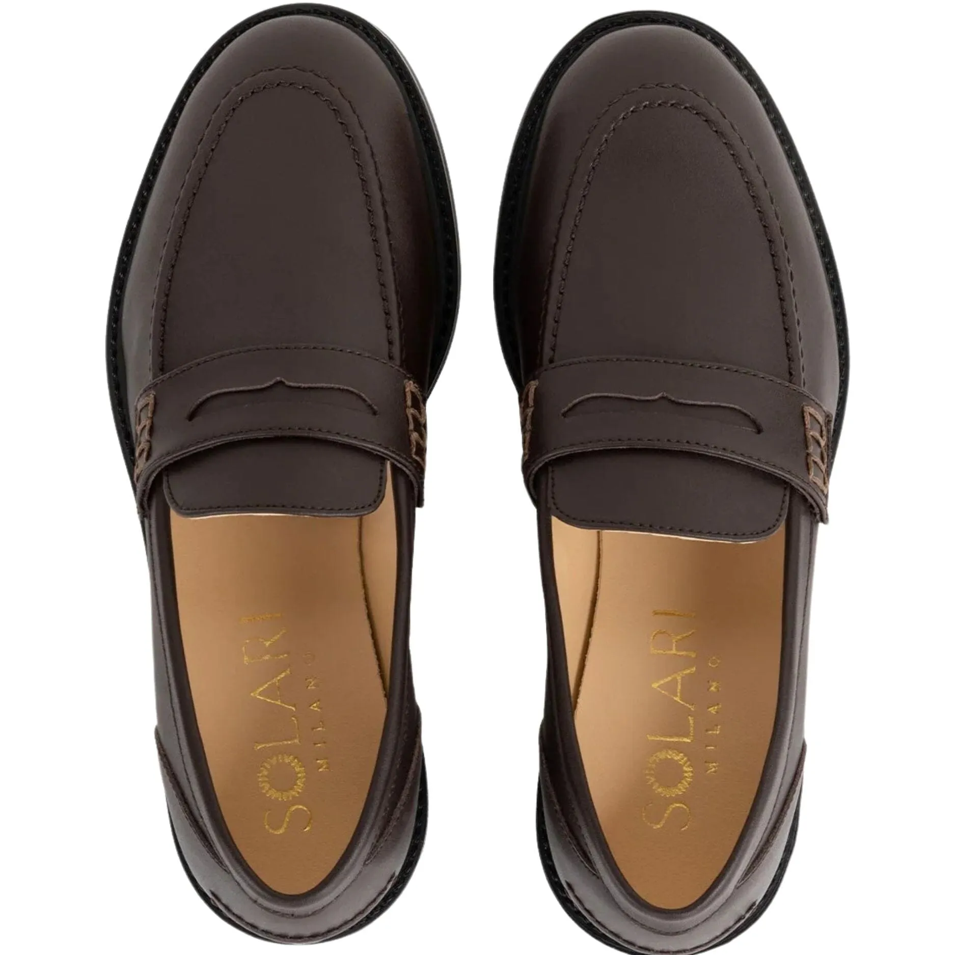 Women's vegan loafer by Solari Milano - black or brown