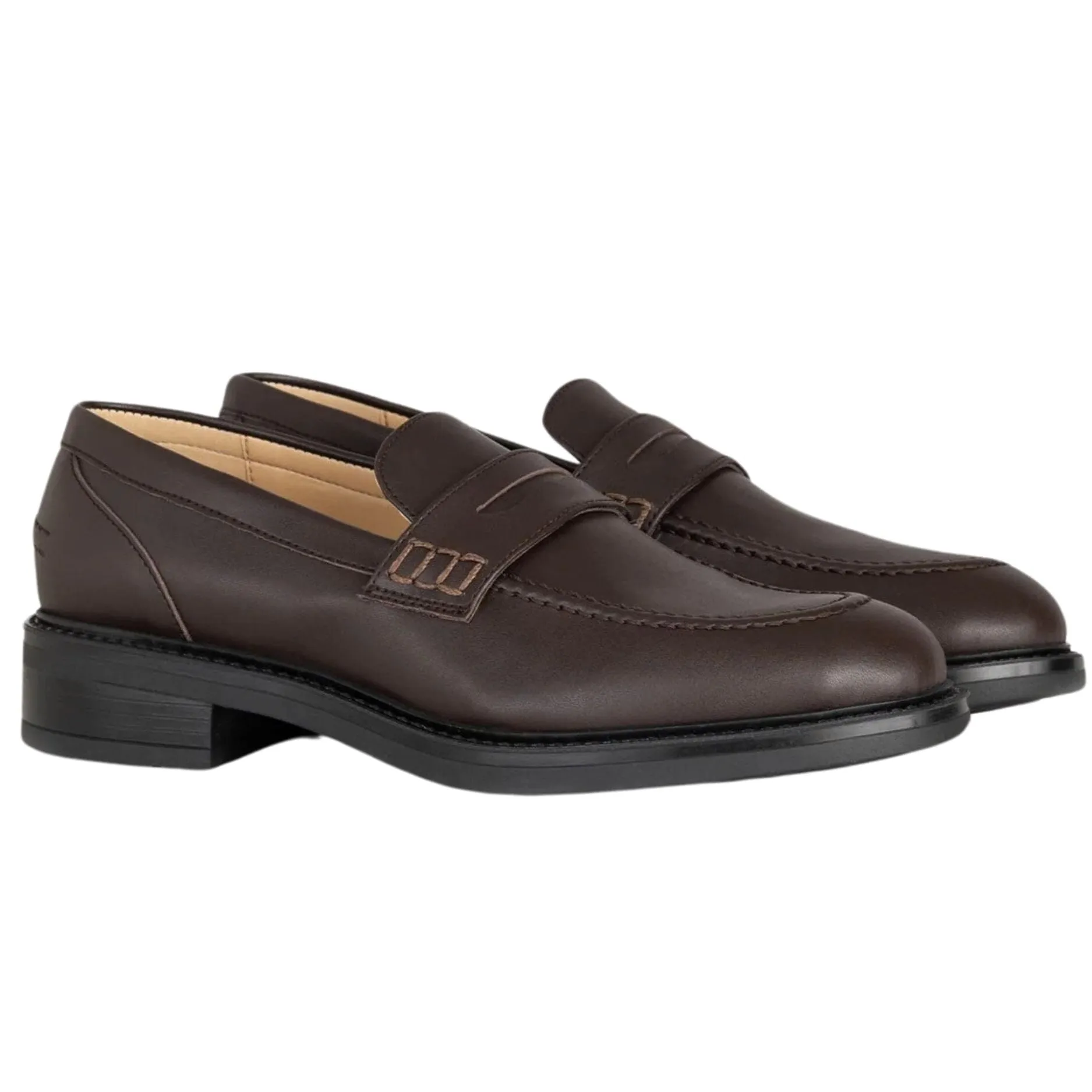 Women's vegan loafer by Solari Milano - black or brown