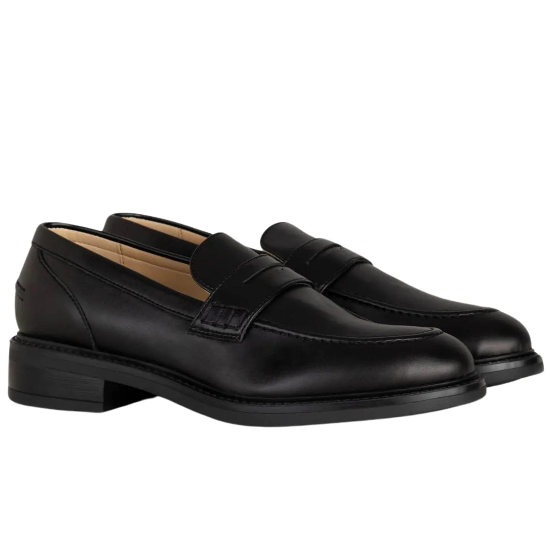 Women's vegan loafer by Solari Milano - black or brown